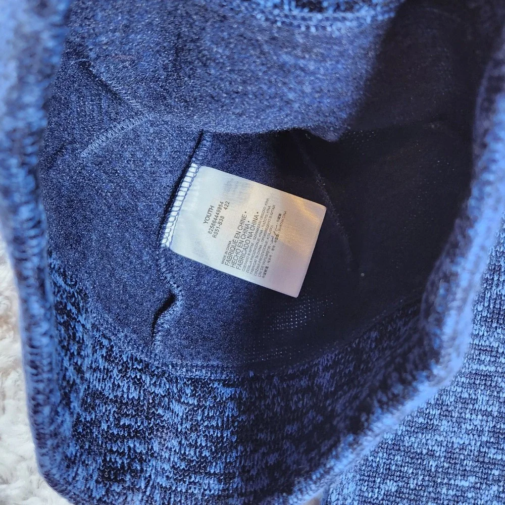 Polo Ralph Lauren Youth Beanie Scarf Set Blue Knit Embroidered Pony Discontinued
